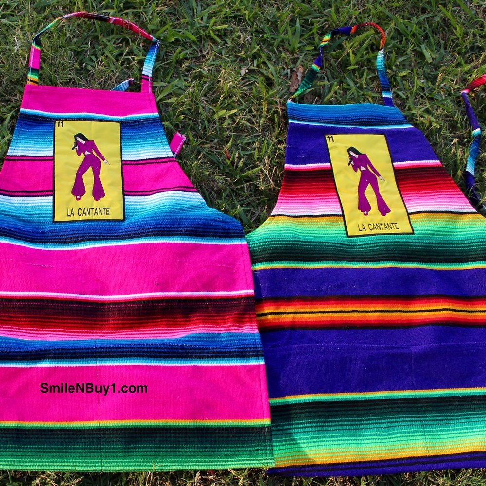 Mexican Sarape La Cantante 1 Apron Selena 1 apron